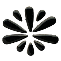 Ceramic Teardrops Black