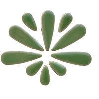 Ceramic Teardrops Jade