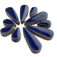 Ceramic Teardrops Dark Blue