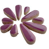 Ceramic Teardrops Purple