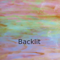 Glass Plate Peach Pearl