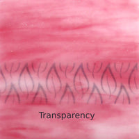 Glass Plate Pink Streaky