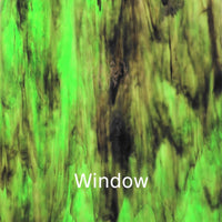 Glasplaat Groen Golvend