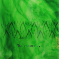 Glass Plate Green Lime Swirl