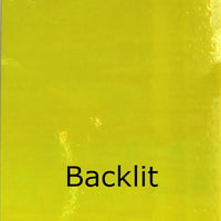 Glasplaat Neon Geel Iriserend