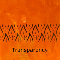 Glasplatte Hellorange