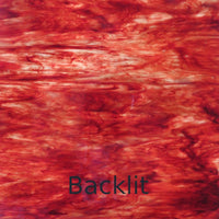 Glass Plate Oxblood Red