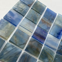 Glacier Tiffany Glass Mosaic 20mm Tide Blue