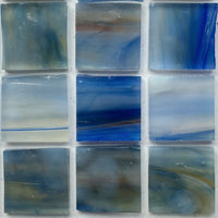 Glacier Tiffany Glass Mosaic 20mm Tide Blue