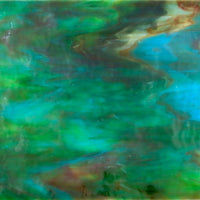Glasplaat Aquamarijn