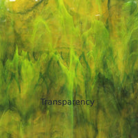 Glass Plate Amber Green Wispy