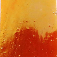 Glass Plate Orange Iridescent
