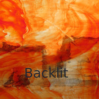 Glasplatte Orange Verschwommen