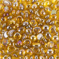 Verre Mosaique - glass mosaic -Glasmosaik-glasmozaïek-Mini Glasdruppels 9-13mm Diamantgeel - mosaicshop