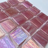 Iridescent Glass Mosaic 20mm Double Bubble