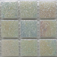 Iridescent Glass Mosaic 20mm Oyster