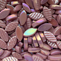 Mosaiksteinen Elipsenform Perle Glas Kirsche