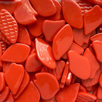 Verre Mosaique - glass mosaic -Glasmosaik-glasmozaïek-Bloemblaadjes Glas Rood - mosaicshop