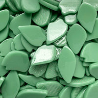 Verre Mosaique - glass mosaic -Glasmosaik-glasmozaïek-Bloemblaadjes Glas Weidegroen - mosaicshop