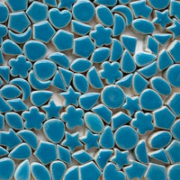 Verre Mosaique - glass mosaic -Glasmosaik-glasmozaïek-Charms Mini Blauw - mosaicshop