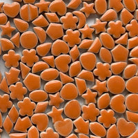 Verre Mosaique - glass mosaic -Glasmosaik-glasmozaïek-Charms Mini Oranje - mosaicshop