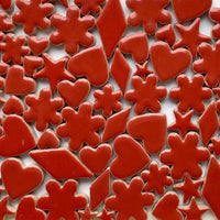 Verre Mosaique - glass mosaic -Glasmosaik-glasmozaïek-Charms Nieuw Rood - mosaicshop