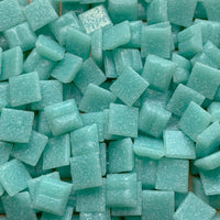 Verre Mosaique - glass mosaic -Glasmosaik-glasmozaïek-Glasmozaiek 10mm Caraïbisch Blauw - mosaicshop