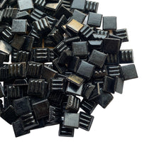Verre Mosaique - glass mosaic -Glasmosaik-glasmozaïek-Glasmozaiek 10mm Zwart - mosaicshop