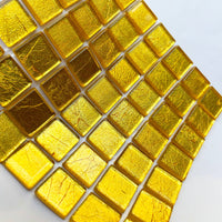 Verre Mosaique - glass mosaic -Glasmosaik-glasmozaïek-Glasmozaiek Spiegel 20mm Goud - mosaicshop