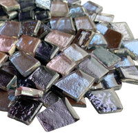 Verre Mosaique - glass mosaic -Glasmosaik-glasmozaïek-Glastegel met Spiegel Violetmix - mosaicshop