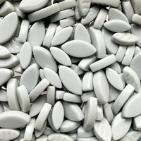 Verre Mosaique - glass mosaic -Glasmosaik-glasmozaïek-Ottoman Bloemblaadjes Lichtgrijs - mosaicshop