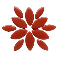 Verre Mosaique - glass mosaic -Glasmosaik-glasmozaïek-Ottoman Bloemblaadjes Oranje Rood - mosaicshop