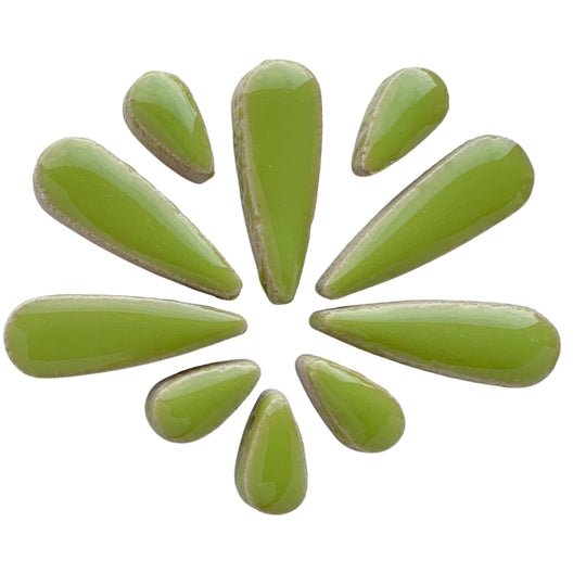 Ceramic Teardrops  Kiwi