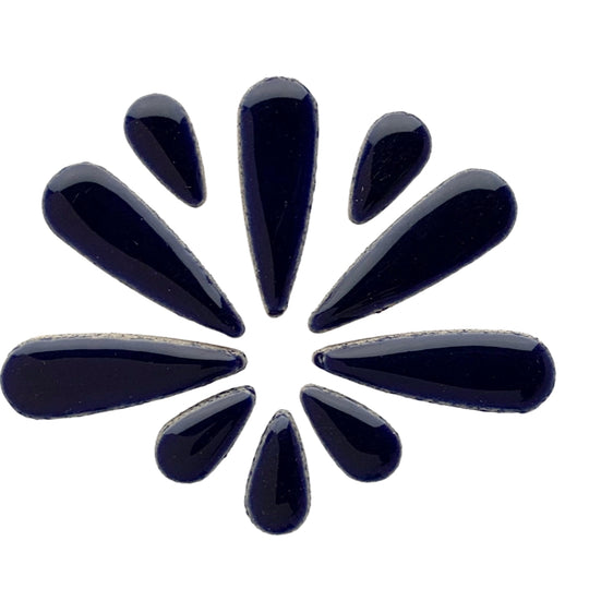 Ceramic Teardrops  Indigo