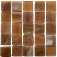 Glasmosaik Tiffany-Glas 20mm  Buttertoffee