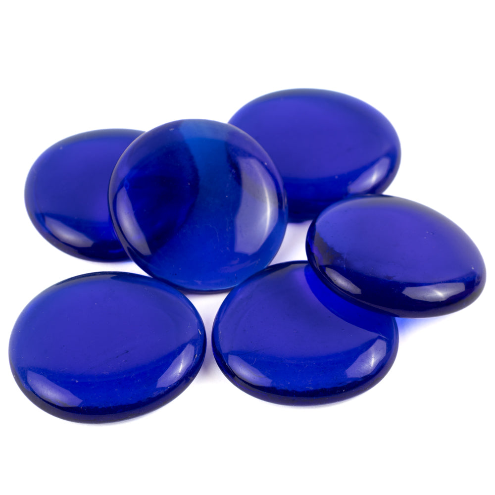 Glasdruppels XL 30-36mm Kristalblauw