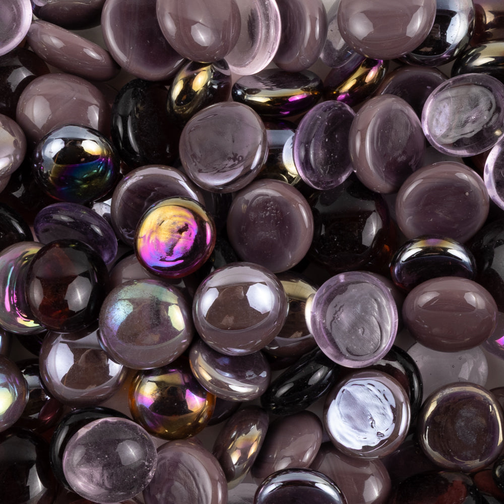 Glasdruppels  16-20mm Paars Mix