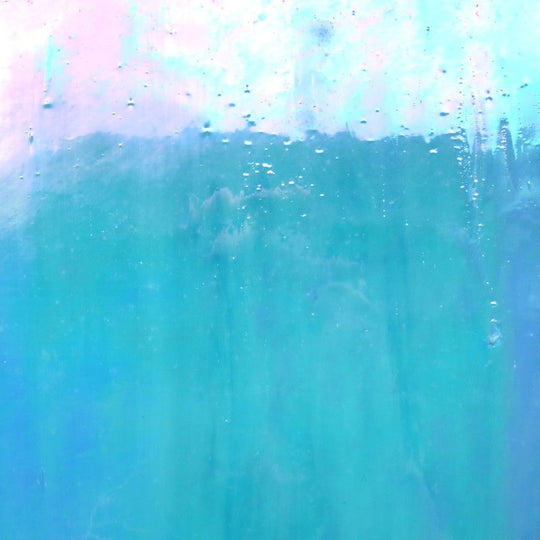 Glasplatte Aquamarin Perle