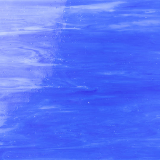 Glasplatte Mittelblau