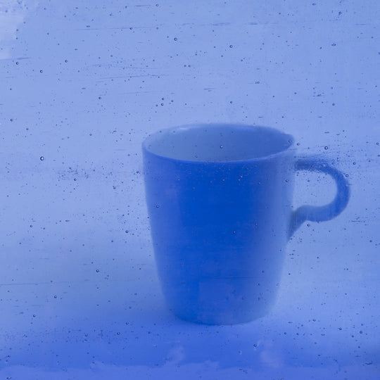 Glasplaat Halfblauw