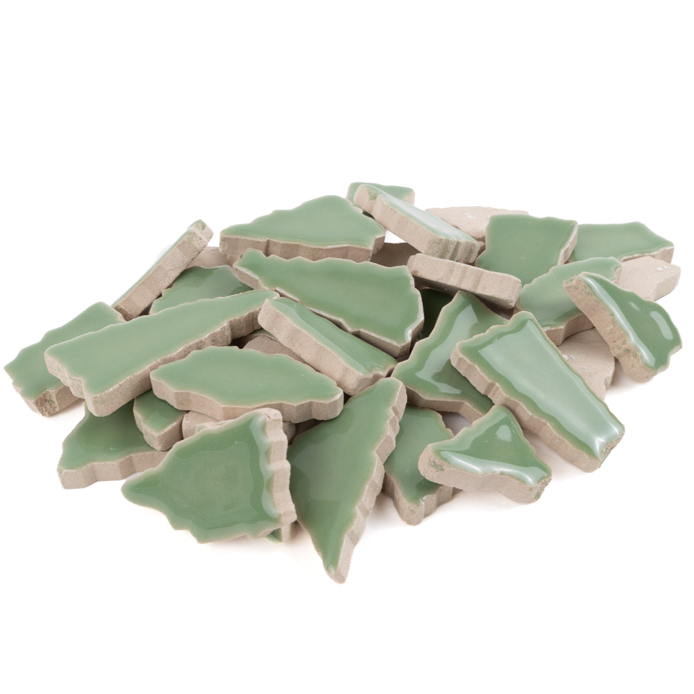 Keramik Mosaik Puzzle  Weiß