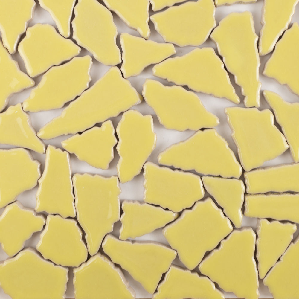 Keramik Mosaik Puzzle  Weiß