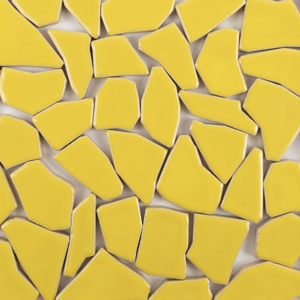 Keramik Mosaik Puzzle  Weiß