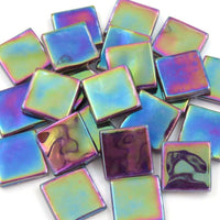 Crystal Wavy Iridescent 20mm Blackberry Purple