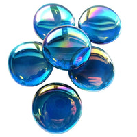 Glass Nuggets XL 30-36mm  Turquoise Diamond