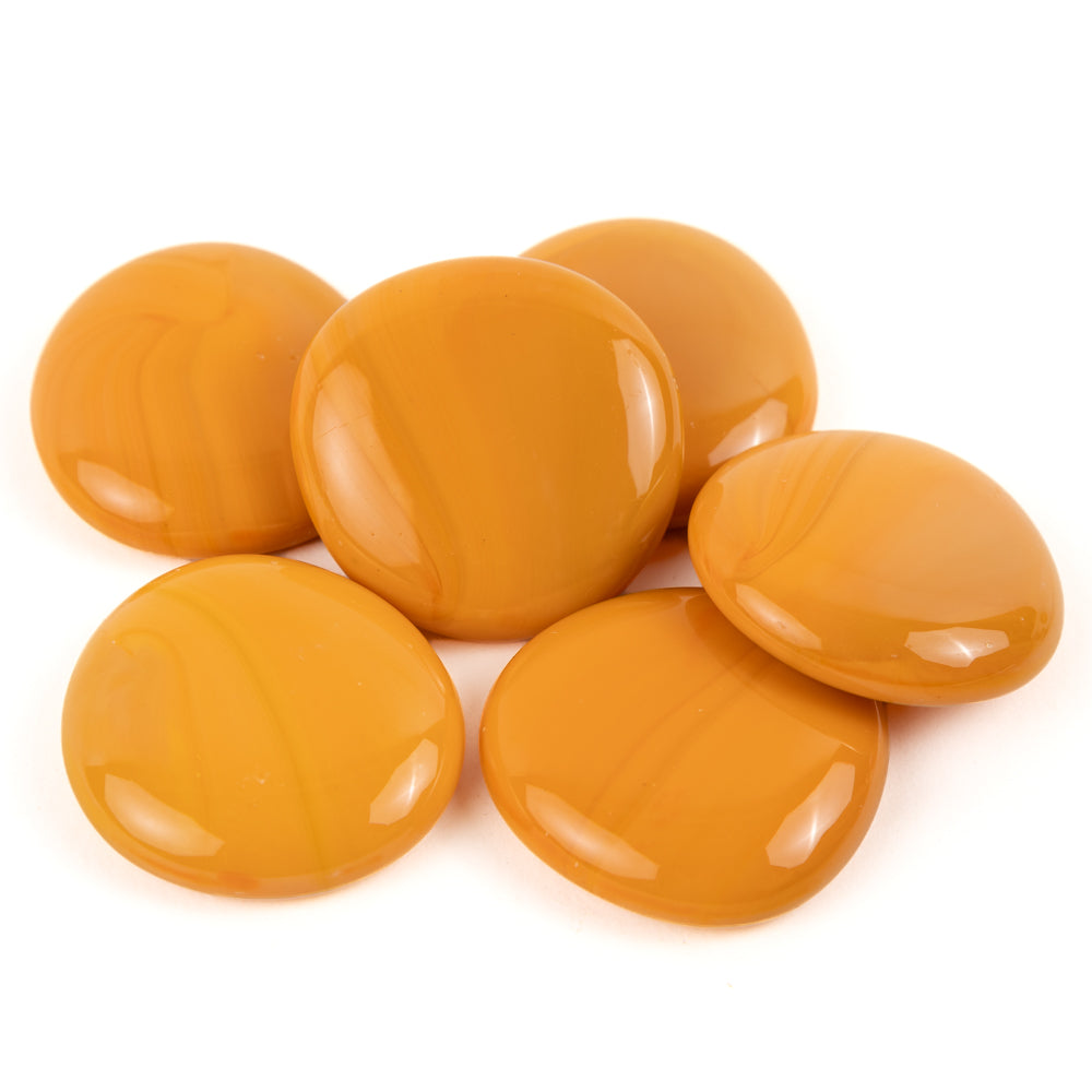 Packshot Glass Nuggets XL – orange - 30-36mm 