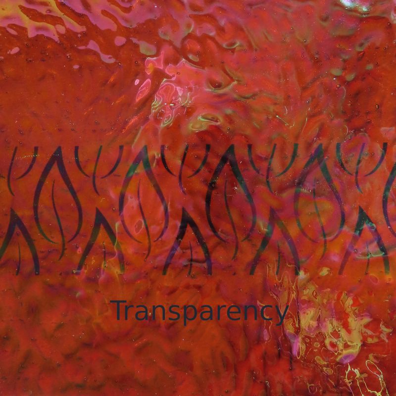 Glasplaat Amber Iriserend Gehamerd