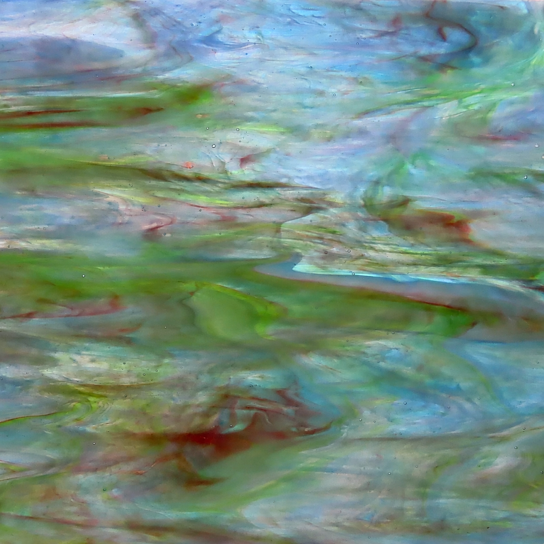 Glasplatte Grün Indigo Wasser