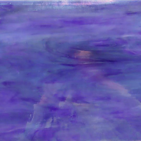 Glass plate Amethyst Blue Iridescent