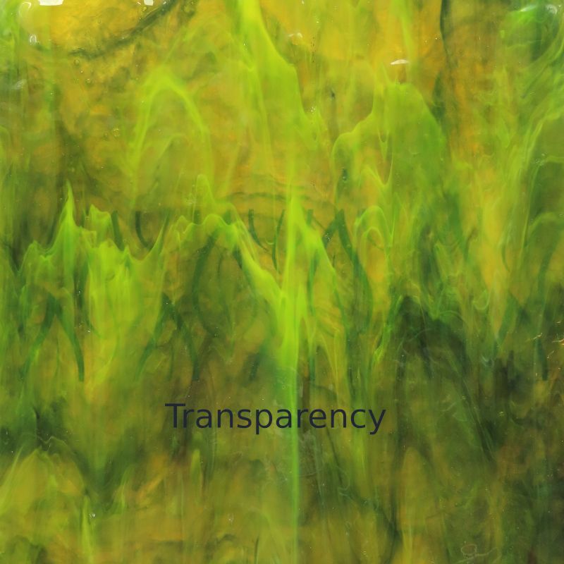 Glass Plate  Amber Green Wispy